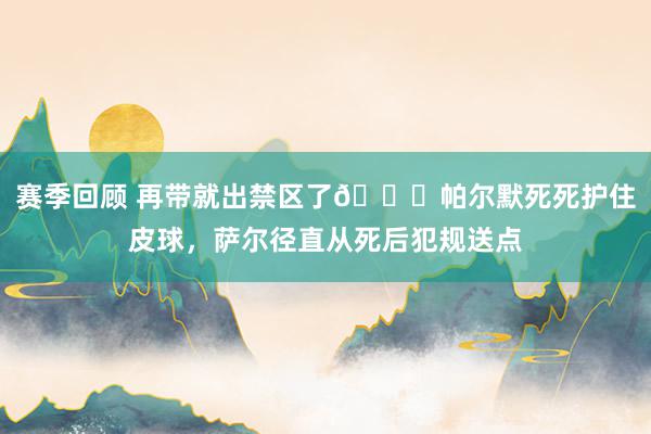 赛季回顾 再带就出禁区了😂帕尔默死死护住皮球，萨尔径直从死后犯规送点